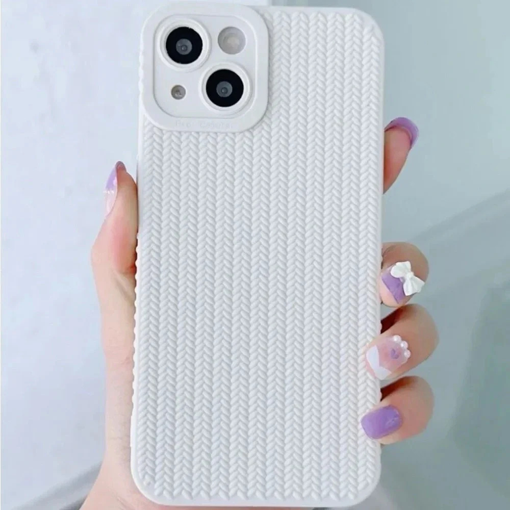 ⚠️Clearance iPhone 14/Pro/Pro Max White Textured Phone Case - Picture 4 of 4